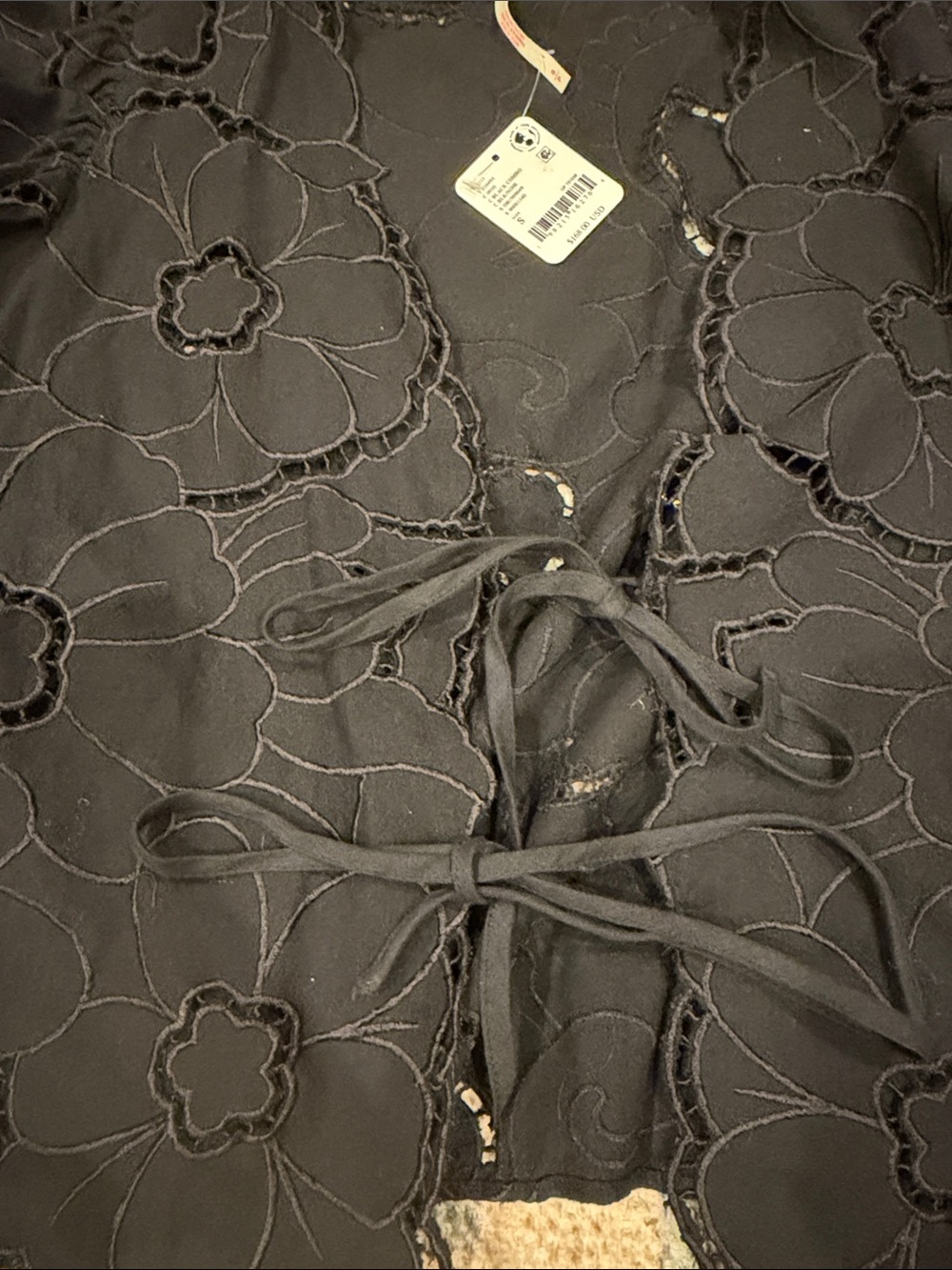 Free People June Eyelet Shirt | Size Small NWT - Picture 4 of 4